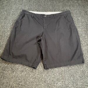 JCP Womens Black Chino Shorts Size‎ 16 Cotton Stretch Mid Rise Bermuda Walking